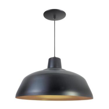 Imagem de Kit 7 Luminária Pendente Retro 40cm Interior Cobre Com Fiação 110/220v