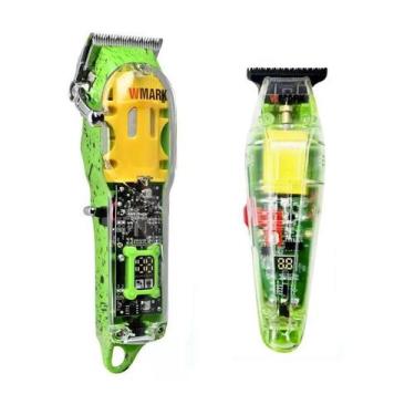 Imagem de Máquina de cortar cabelo NG 308/408 +Acabamento Ng 202 Verde - wmark 