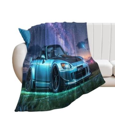 Imagem de HouLaiZhe Cobertor Super Macio Flanela S2000 Céu Estrelado Noturno JDM Cobertores de Refrigeração Leve para Sofá-Cama Cadeira Sofá Carro Viagem ao Ar Livre Leve Quente 76 cm x 127 cm