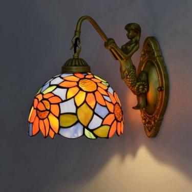 Imagem de Luminária de parede de madeira com sensor de movimento, sem fio e a bateria, sem necessidade de conexão à energia. Iluminação LED RGB para ambientes internos, com sensor de movimento, luz no