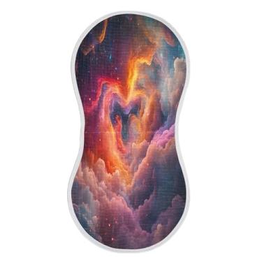 Imagem de xigua Conjunto de 1 panos de musselina de musselina colorida para arroto, panos super macios e absorventes, roupas de arroto de algodão para chá de presente para recém-nascidos, bebês meninas e