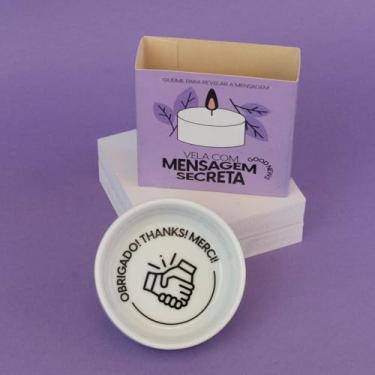 Imagem de Vela Aromática Vanilla Com Mensagem Revelada Grateful