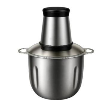 Imagem de Picador de alimentos Moedor elétrico Pulverizador potente Carne, vegetais, especiarias Aço inoxidável 110 V/220 V (220v,2L)