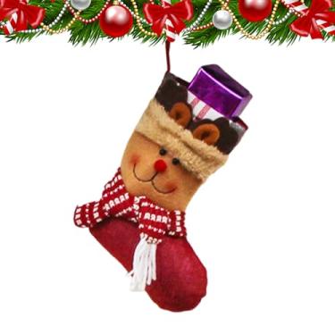 Imagem de Meias Para O Natal,Meias Fofas - Decoração De Natal Para Pendurar - Para Recheio De Guloseimas Doces Chocolates Prémios Mantel Da Lareira Feriado Em Família