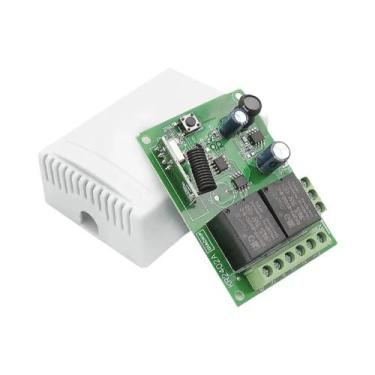 Imagem de Interruptor De Controle Remoto Sem Fio Universal 433Mhz 10A 2 Canais P