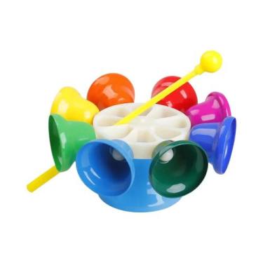 Imagem de Sino Rotativo Colorido Com Bastões, Brinquedo Musical De 8 Tons Para C