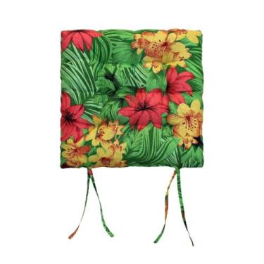 Imagem de Almofada Futon para Assento de Cadeira 40x40 cm – Almofada para Cadeira e Banco Macia com Amarração Uso Interno e Externo (Color 5)