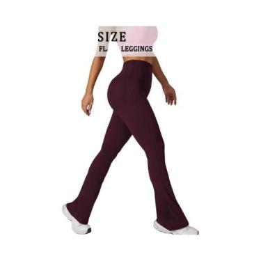 Imagem de Calças Flare De Cintura Alta plus Size Com Controle De Barriga, Leggin