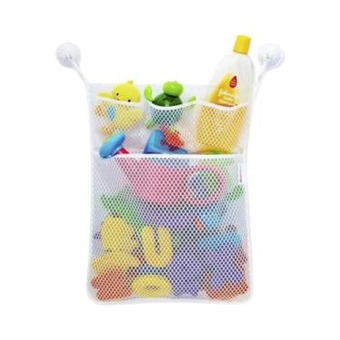 Imagem de Organizador De Brinquedos De Banho Para Bebês, Bolsa De Rede De Secage