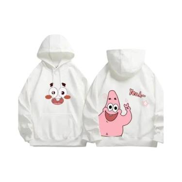 Imagem de Moletom De Poliéster Do Cartoon Bob Esponja Com Capuz E Manga Longa Pa