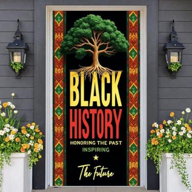 Imagem de Mês da História Negra Herança Afro-Americana Orgulho Negro Celebração Cultural Exibição Afro-Americana Orgulho Decorativo Faixa de Borda Cultural para Decoração de Escritório Evento