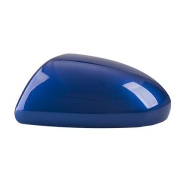 Imagem de Substituição da porta retrovisor do carro espelho lateral capa habitação Compatível com mazda 3 2010-2013 acessórios do carro(Victory Blue Left)