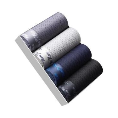 Imagem de Shorts Boxer De Malha De Seda Gelada Para Homens Tamanho plus L-6XL, R