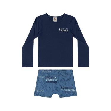 Imagem de Conjunto Camiseta UV e Sunga Boxer Quimby-Masculino
