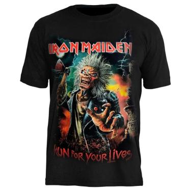 Imagem de Camiseta de Banda Iron Maiden Consulado do Rock em Algodão Manga Curta-Unissex