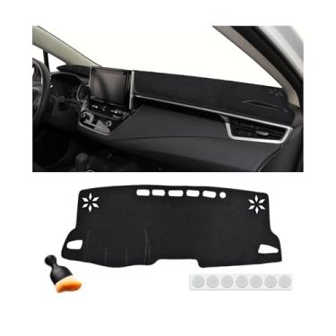 Imagem de WBLATP Tapete de cobertura de painel para Toyota RAV4 2019-2021 2022 2023 2024 2025 com escova de poeira antiderrapante tapete de painel console central protetor solar almofada acessórios interiores