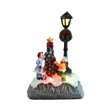 Imagem de Luminária De Natal Em Forma De Boneco De Neve LED, Ornamentos De Rua, 