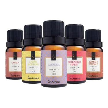 Imagem de Essencias Para Difusor Aromatizador Kit Com 5 - VIA AROMA