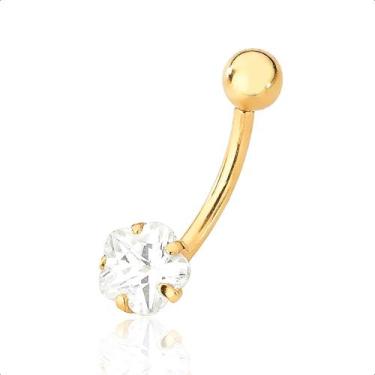 Imagem de Piercing De Umbigo Com Zircônia Ouro 18k - Paulistana Joias