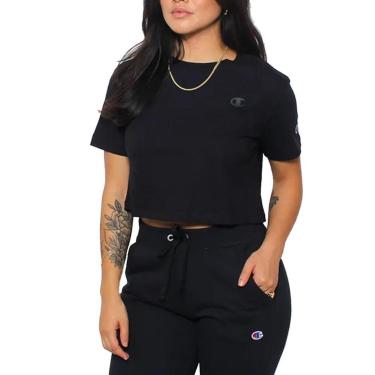 Imagem de Cropped Champion C Logo W5950B 124114 Black-Feminino