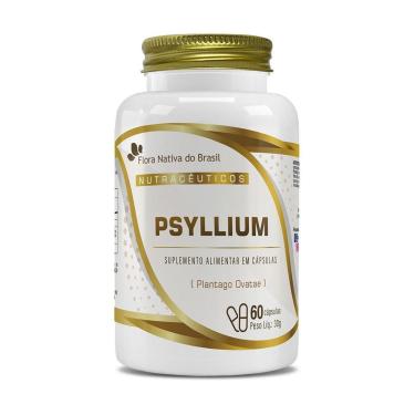 Imagem de Psyllium 500mg 60 Capsulas Flora Nativa-Unissex