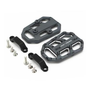 Imagem de Anti-derrapante Para nc700x nx700s 2012-2014 nc750x nc750s nc750 2014-2018 pé pegs frente footpegs traseiro pedal alavanca de freio(Front NC700 Gray)