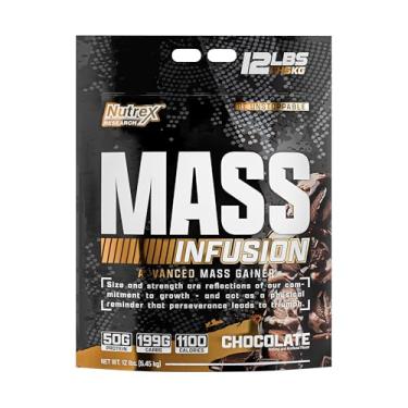 Imagem de Nutrex Mass Infusion Chocolate Advanced Mass Gainer Protein Powder | 100% Whey Weight Gainer Shake | 5,4 kg