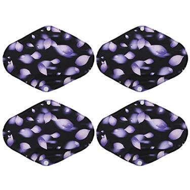 Imagem de CUOFYUNL Almofadas de pano menstrual laváveis ​​respiráveis ​​reutilizáveis ​​absorventes femininos forros de calcinha (Z04)