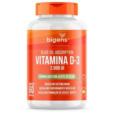 Imagem de Vitamina D3 2000ui Azeite Oliva - 60 Cápsulas - Bigens-Masculino