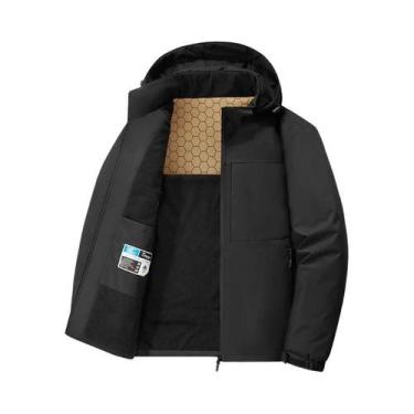 Imagem de Jaqueta Tática Masculina Impermeável SoftShell Com Capuz Para Caminhad