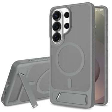 Imagem de STORMTAL Capa magnética para Samsung Galaxy S26 Ultra, suporte invisível embutido, à prova de choque, antiderrapante, antiarranhões, compatível com Magsafe, capa protetora fina para S26 Ultra Gray