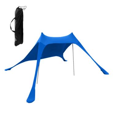 Imagem de Barraca de Praia Abrigo Solar com Sacos Areia para Camping Pesca Caminhada Quintal Parque Companheiro Ideal Piqueniques em Família Eventos Esportivos