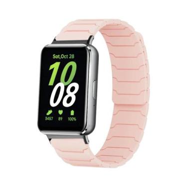 Imagem de Pulseira Magnética De Silicone Unissex Para Samsung Galaxy Fit 3 Acess