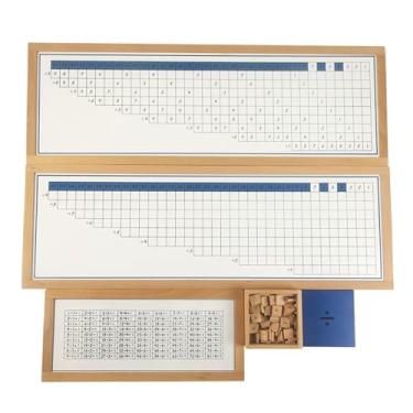 Imagem de HLS maoyi Quadros Trabalho Montessori Adição, Subtração, Multiplicação Divisão Madeira Brinquedo Educativo Matemática Crianças Caixa Equações,division