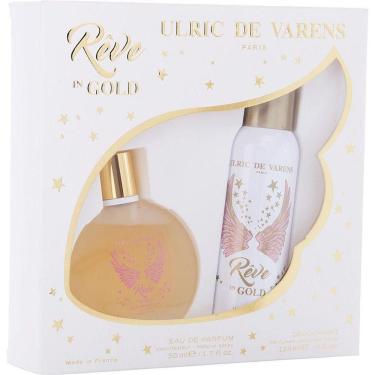 Imagem de Perfume Feminino Ulric De Varens Reve In Gold Eau Parfum Spray 50 ml&desodorante 125