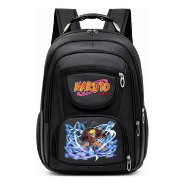Imagem de Mochila Grande Com Alça de Aço Resistente e Estampa Infantil Anime Nin