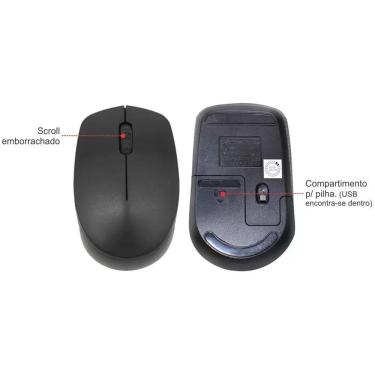 Imagem de Combo Teclado E Mouse Sem Fio K-Mex - Ka-S329 Ma-A733