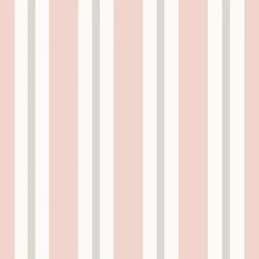 Imagem de Papel de Parede Revoada Listrado Rosa e Cinza 4459