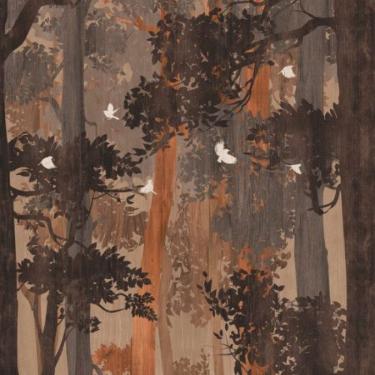 Imagem de Painel de Parede The Wall 2 Folhagem Marrom 392371