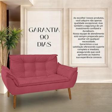 Imagem de Namoradeira Opala Com fibra Siliconada Suede Vermelho-PANDORA DECOR - 