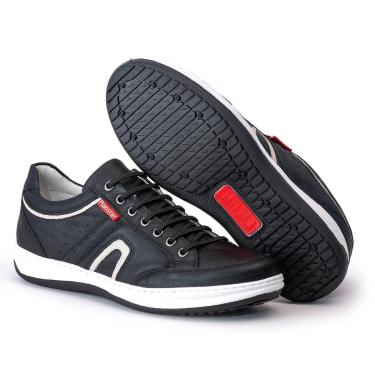 Imagem de Sapatênis Masculino Couro Preto Comfort-Masculino