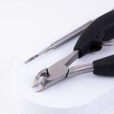 Imagem de Alicate + Desencravador De Unha Profissional Cortador Preto - Palaziun