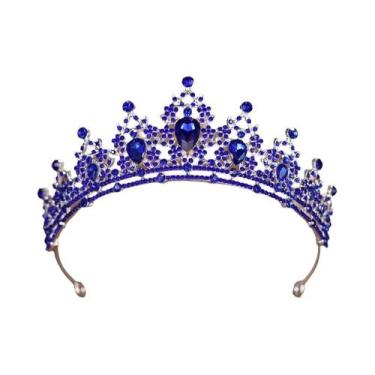 Imagem de Coroa De Princesa Luxuosa Para Meninas, Tiara Elegante Para Casamento,