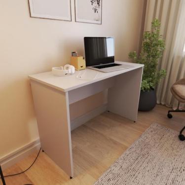 Imagem de Escrivaninha Mesa Escritório 110cmx47cm 110cm Cinza Cristal - Bramov M