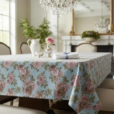 Imagem de Toalha De Mesa Retangular Tecido Estampado 2,20 m X 1,50m - Recanto da