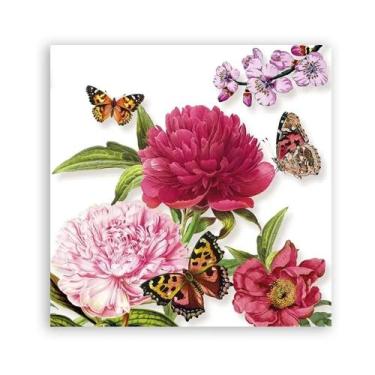 Imagem de 20 Guardanapos Para Decoupage Ambiente Peonien White