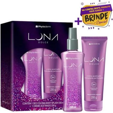 Imagem de Kit Phytoderm Luna Dolce Body Splash 200ml e Creme Acetinado 200g