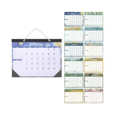 Imagem de Calendário De Parede 2026: Programação Mensal De Pintura Para Casa, Es