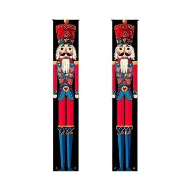 Imagem de Decoração De Banner De Porta Feliz Natal 2025, Ornamento Suspenso Para