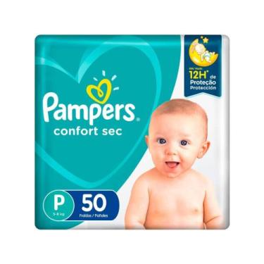 Imagem de Fralda Pampers Confort Sec Tam. P - 5 a 8kg 50 Unidades, P, 50